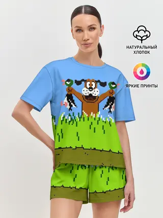 Женская пижама с шортами / Duck Hunt