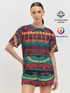 Женская пижама с шортами / Мексиканский орнамент