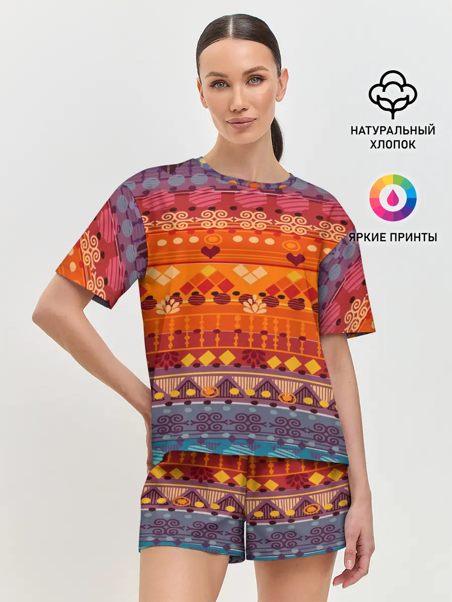 Женская пижама с шортами / mexico style
