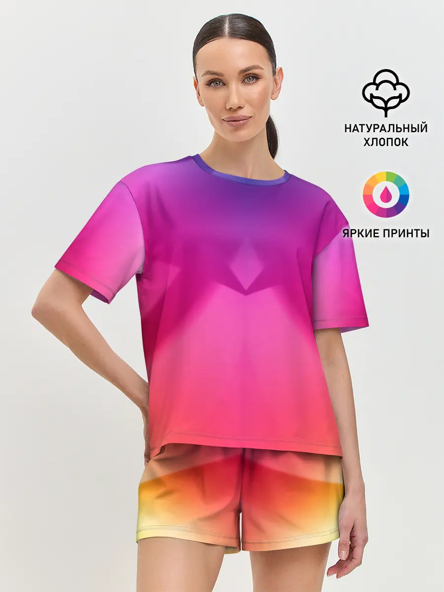 Женская пижама с шортами / Спектр