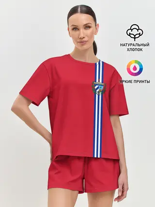 Женская пижама с шортами / Куба, лента с гербом