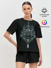 Женская пижама с шортами / Череп-Викинг