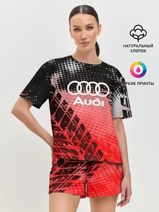 Женская пижама с шортами / Audi sport auto motors