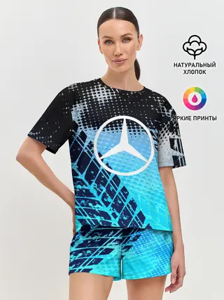 Женская пижама с шортами / Mercedes sport auto motors