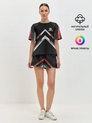 Женская пижама с шортами / Lexus abstract line