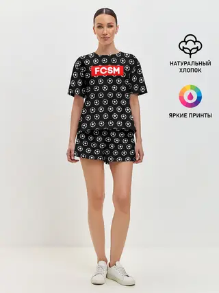 Женская пижама с шортами / Футбольная мода