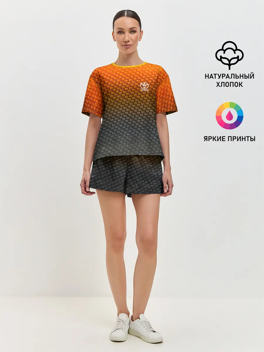 Женская пижама с шортами / TOYOTA COLLECTION CARBON