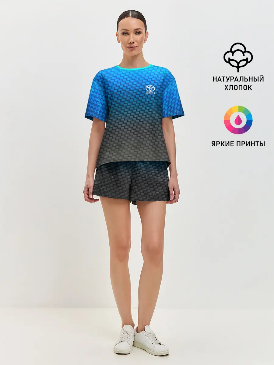 Женская пижама с шортами / TOYOTA COLLECTION CARBON