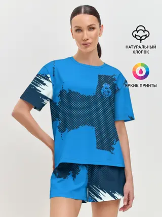 Женская пижама с шортами / REAL MADRID SPORT BLUE