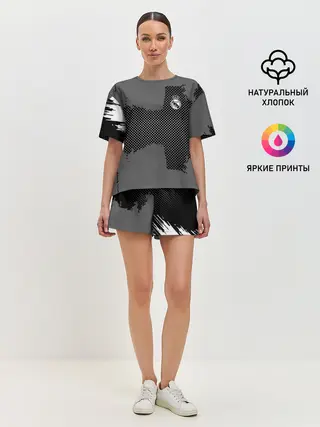 Женская пижама с шортами / REAL MADRID SPORT GRAY