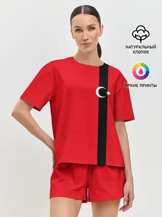 Женская пижама с шортами / Турция лента