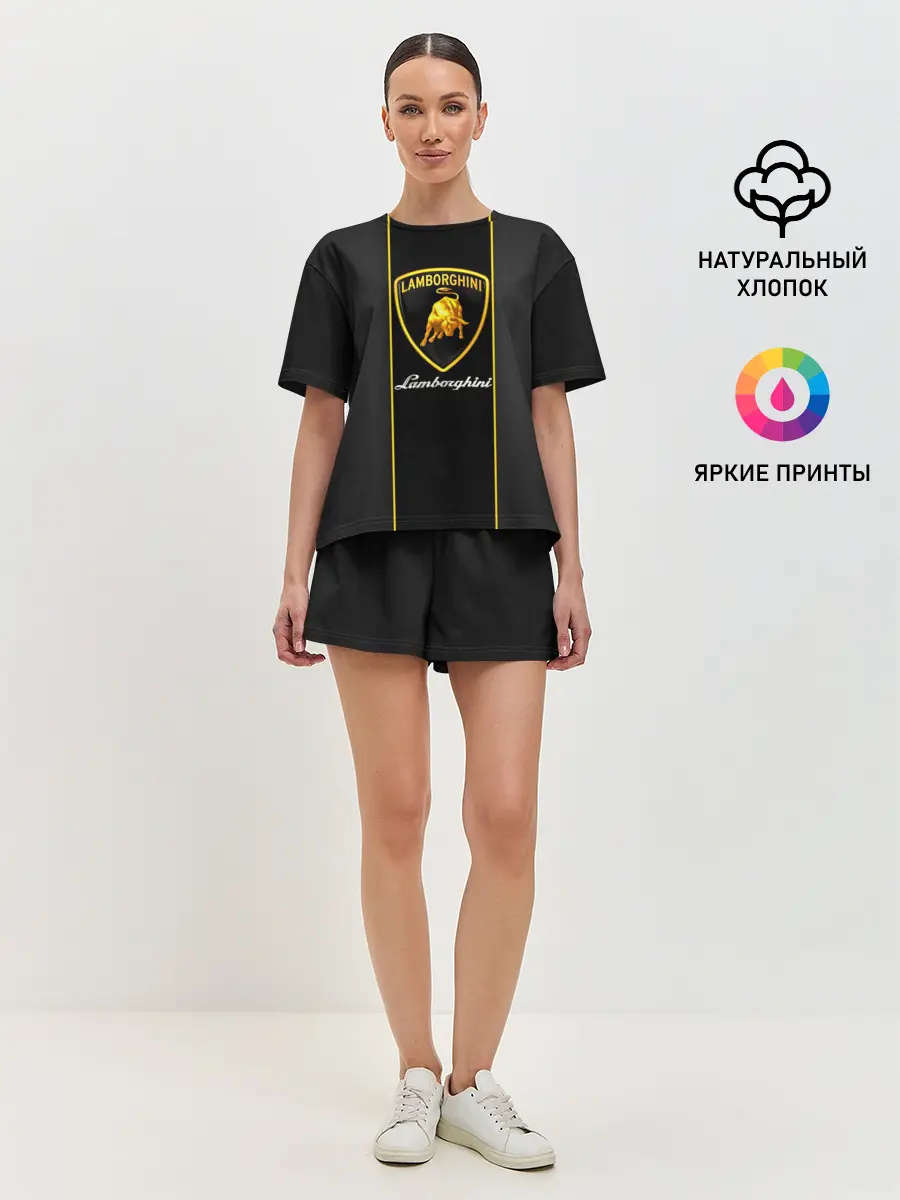 Женская пижама с шортами / Lamborghini