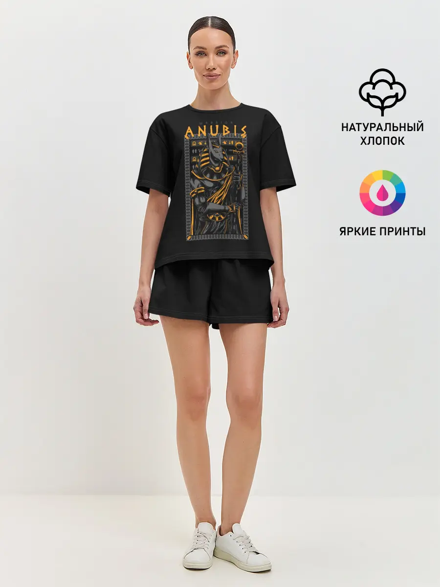 Женская пижама с шортами / Анубис Воин