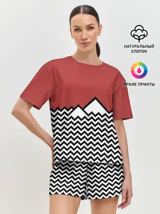 Женская пижама с шортами / Твин Пикс