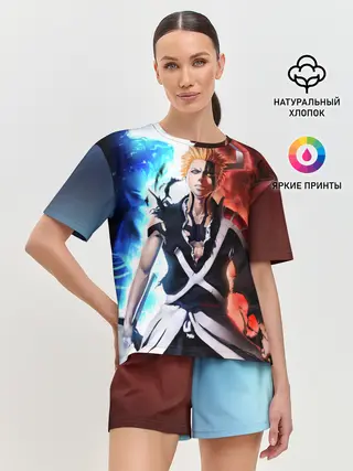 Женская пижама с шортами / Блич лед и пламень