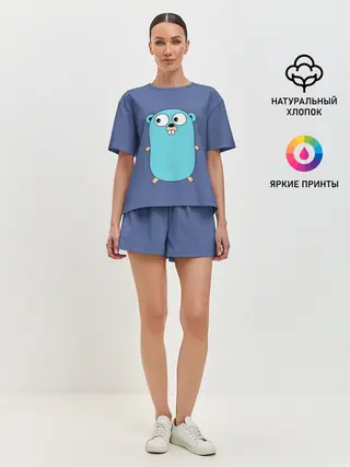 Женская пижама с шортами / Golang