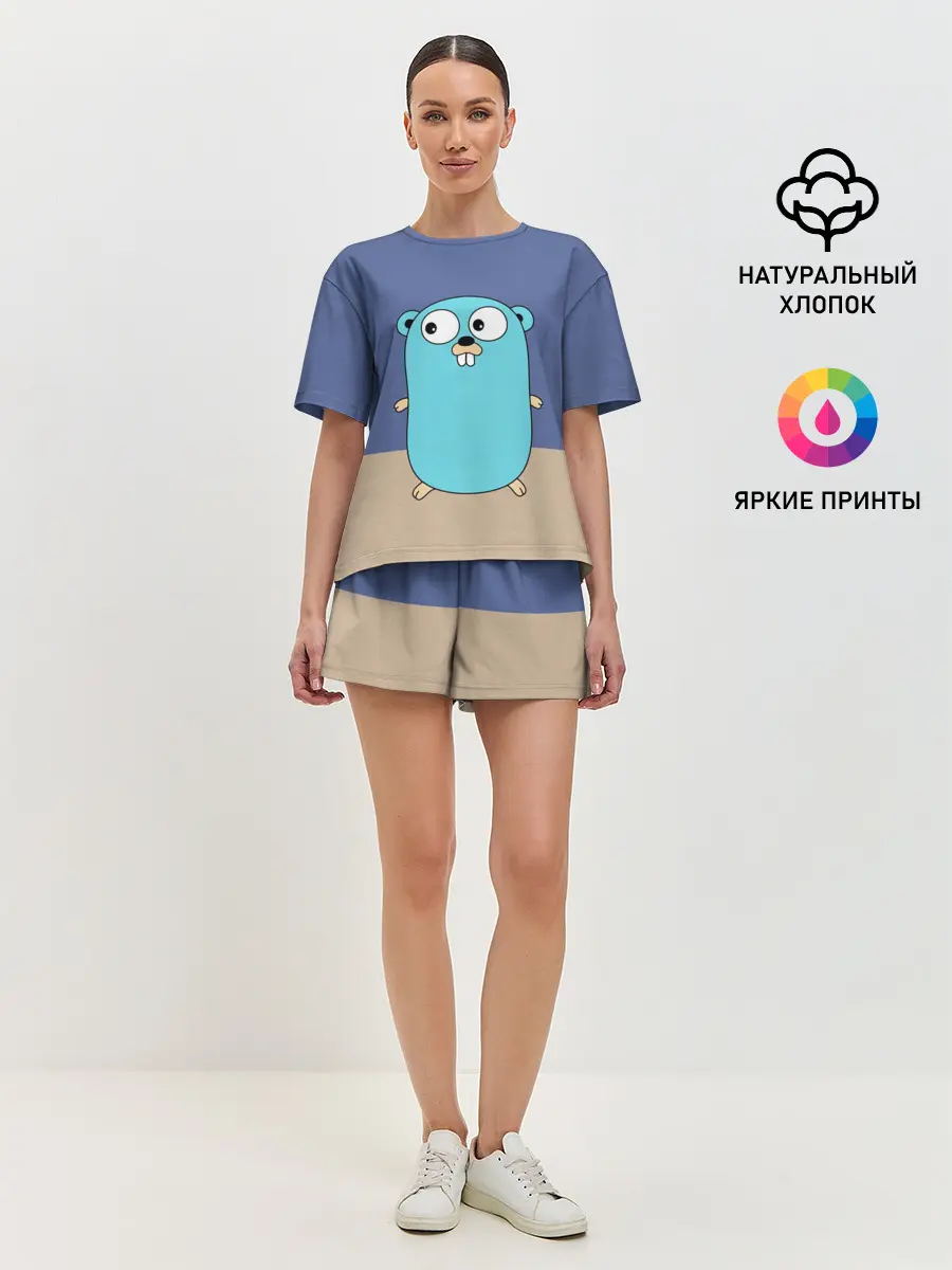 Женская пижама с шортами / Golang