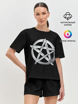 Женская пижама с шортами / Пентаграмма
