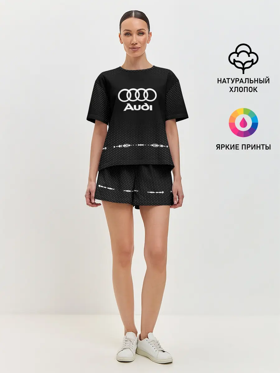 Женская пижама с шортами / Audi sport auto abstract