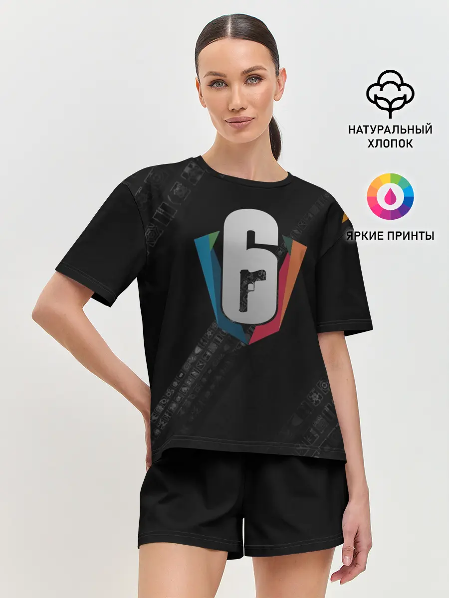 Женская пижама с шортами / RAINBOW SIX SIEGE CYBERSPORT