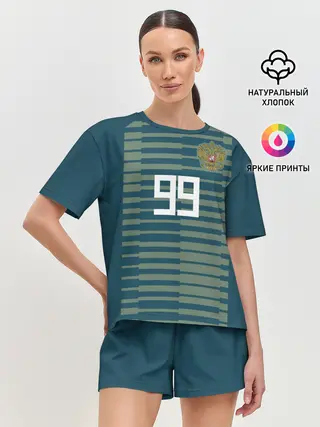 Женская пижама с шортами / Лунёв ЧМ 2018