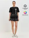 Женская пижама с шортами / Russia-collection black 2018