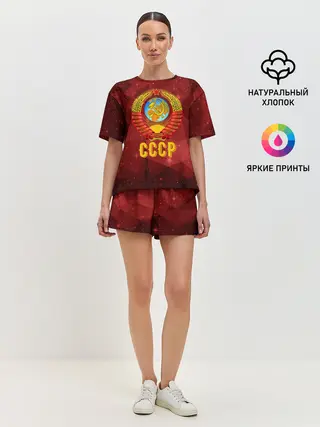 Женская пижама с шортами / СССР Abstract Polygons
