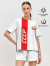 Женская пижама с шортами / СССР-white collection