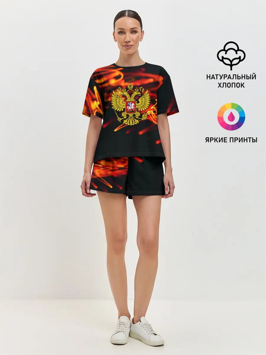 Женская пижама с шортами / RUSSIA