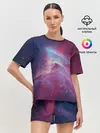 Женская пижама с шортами / Космос