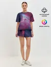 Женская пижама с шортами / Космос