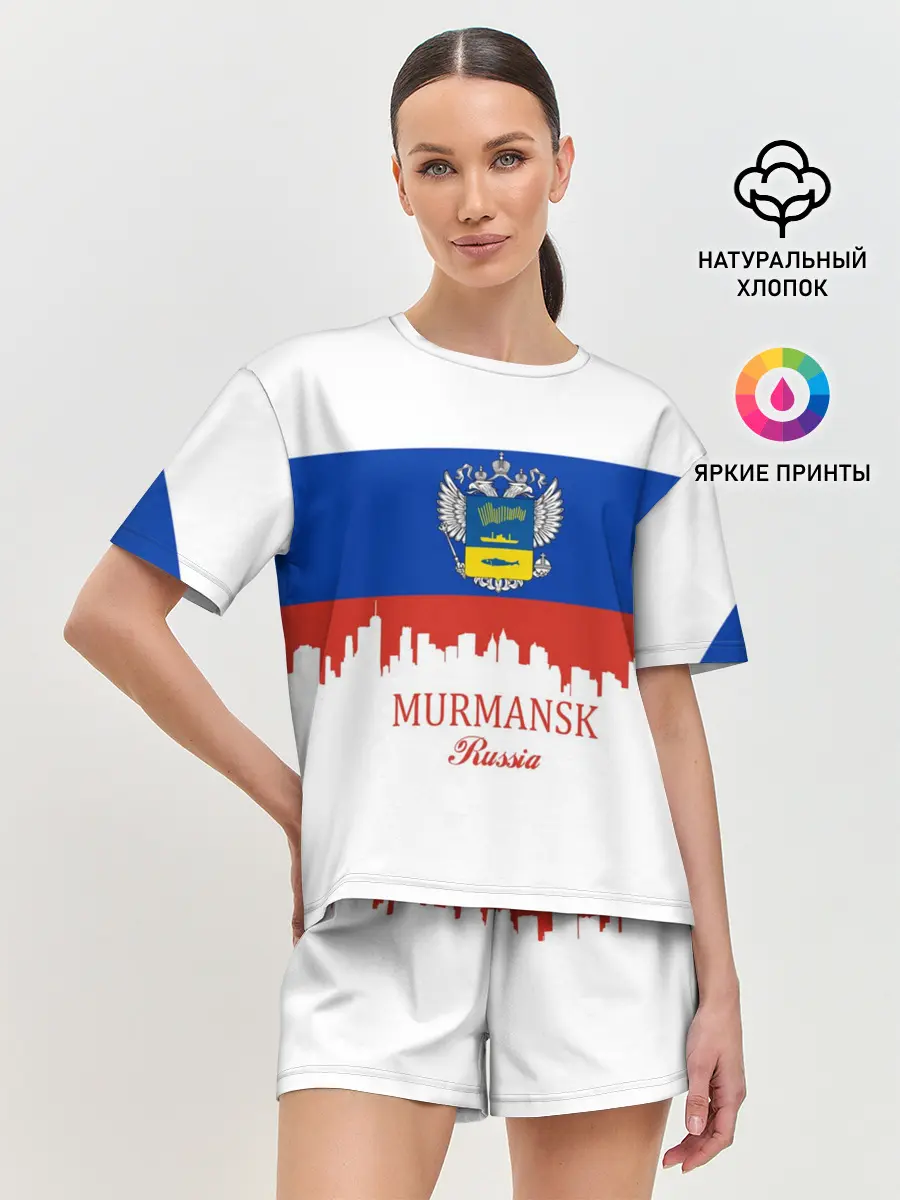 Женская пижама с шортами / MURMANSK