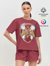 Женская пижама с шортами / Росгвардия