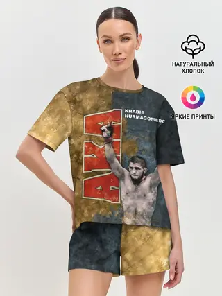 Женская пижама с шортами / Хабиб Нурмагомедов
