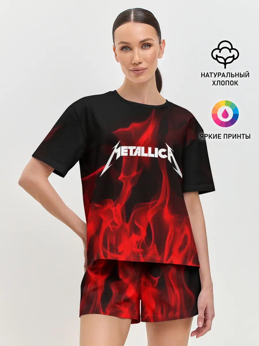 Женская пижама с шортами / METALLICA