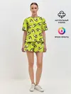 Женская пижама с шортами / Авокадо