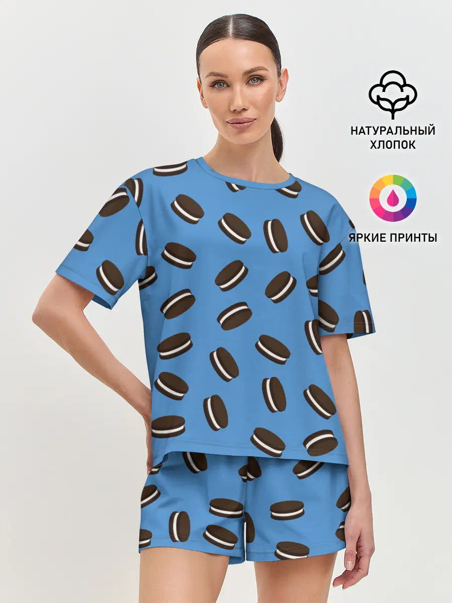 Женская пижама с шортами / Oreo