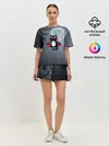 Женская пижама с шортами / Котик-готик