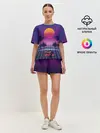 Женская пижама с шортами / Ретро 80е