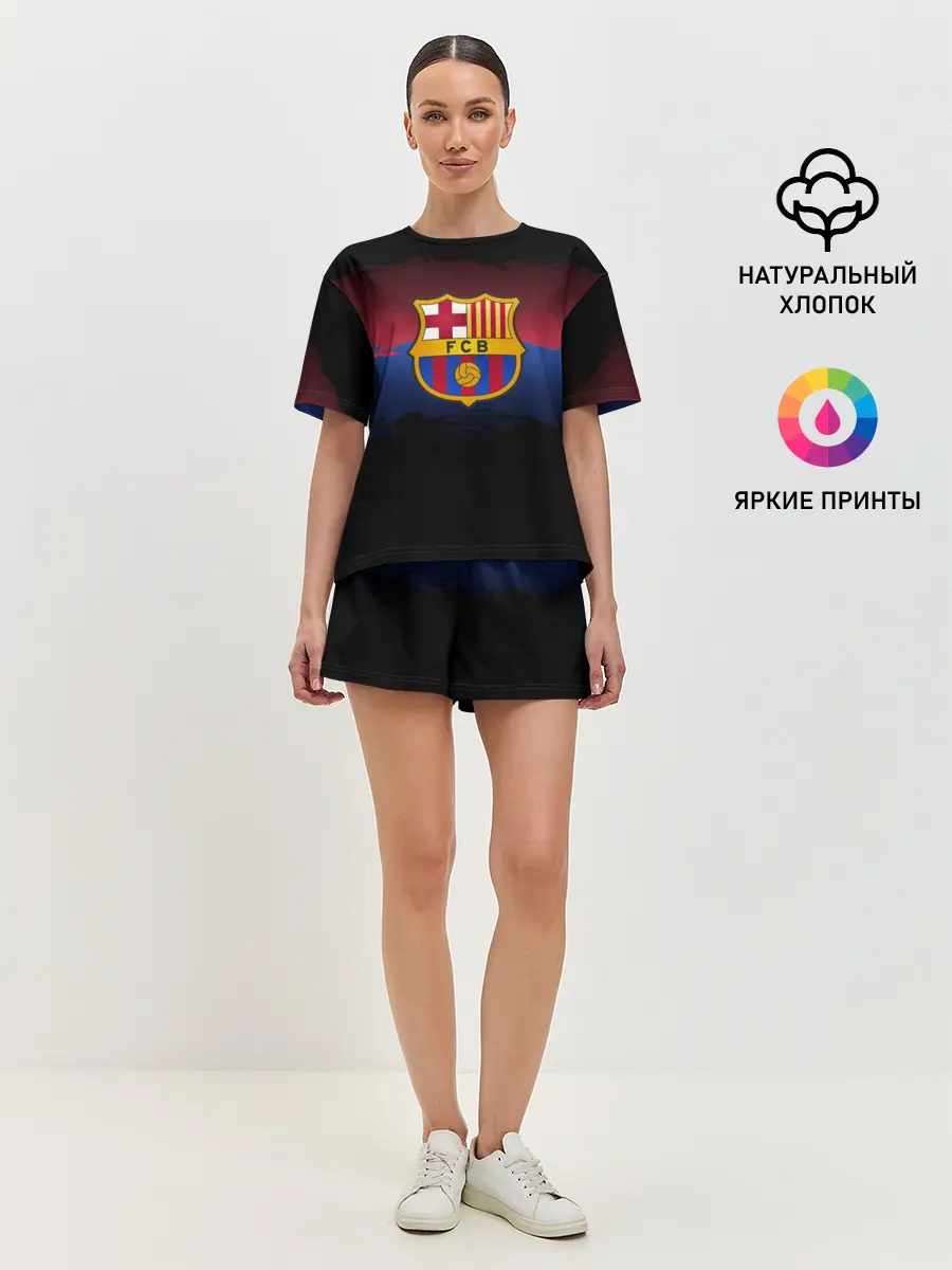 Женская пижама с шортами / Barcelona FC