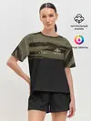 Женская пижама с шортами / Камуфляж ВС РФ