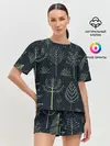 Женская пижама с шортами / Загадочный лес