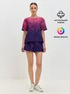 Женская пижама с шортами / Цветочный узор