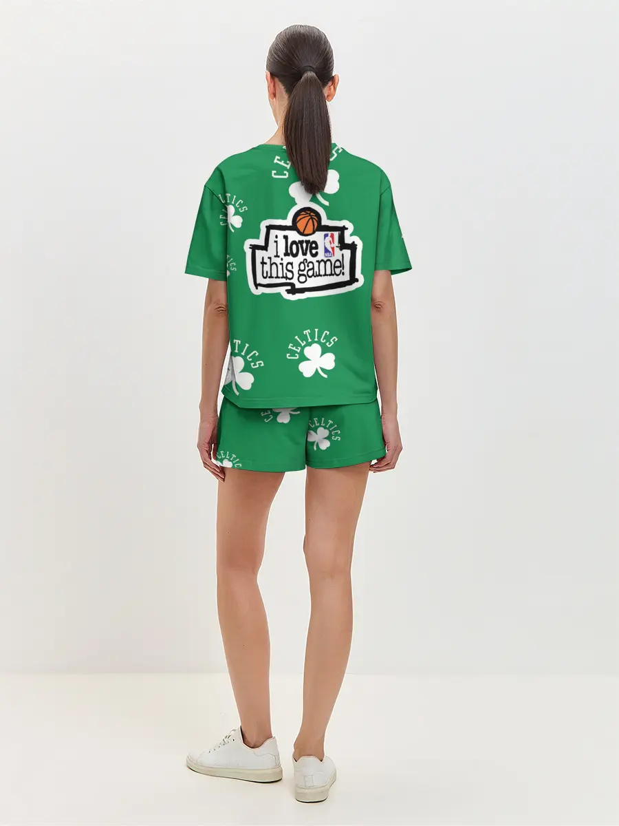 Женская пижама с шортами / Boston celtics, nba