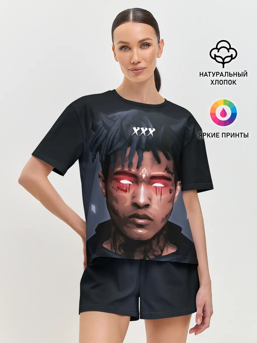 Женская пижама с шортами / XXXtentacion