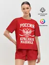Женская пижама с шортами / Красная машина