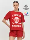 Женская пижама с шортами / Красная машина