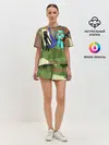 Женская пижама с шортами / Стив и эндермен.
