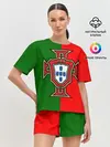 Женская пижама с шортами / Сборная Португалии флаг