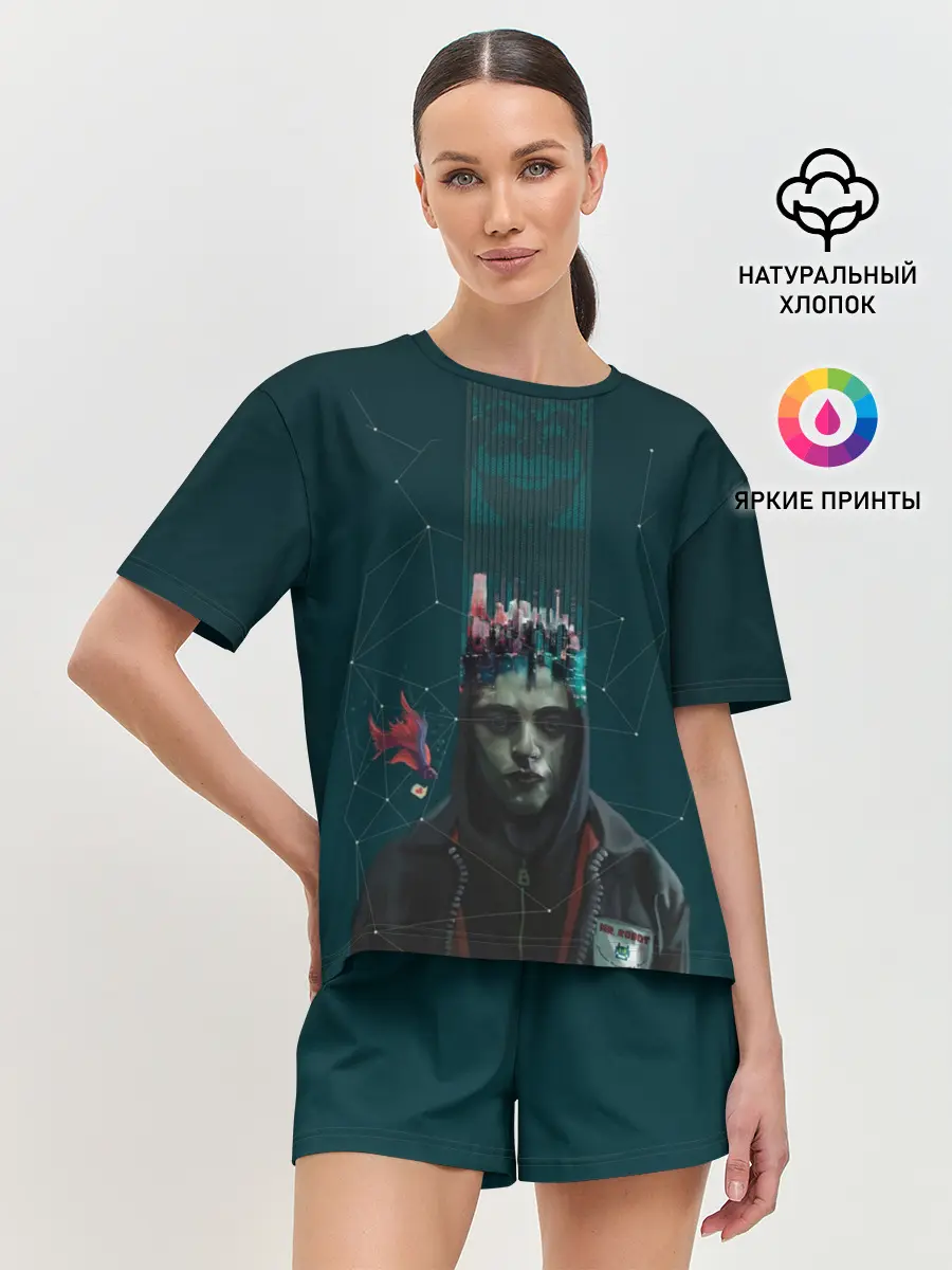 Женская пижама с шортами / Mr. Robot